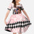 Kentucky Horse Racing Kid Short Sleeve Dress Black Derby Lady Pink Roses
