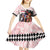 Kentucky Horse Racing Kid Short Sleeve Dress Black Derby Lady Pink Roses