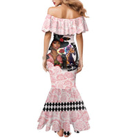 Kentucky Horse Racing Mermaid Dress Black Derby Lady Pink Roses