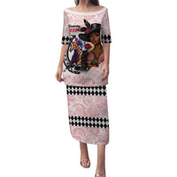 Kentucky Horse Racing Puletasi Black Derby Lady Pink Roses