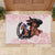 Kentucky Horse Racing Rubber Doormat Black Derby Lady Pink Roses