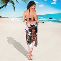 Kentucky Horse Racing Sarong Black Derby Lady Pink Roses