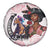 Kentucky Horse Racing Spare Tire Cover Black Derby Lady Pink Roses