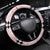 Kentucky Horse Racing Steering Wheel Cover Black Derby Lady Pink Roses