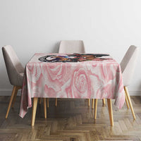Kentucky Horse Racing Tablecloth Black Derby Lady Pink Roses