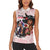 Kentucky Horse Racing Women Sleeveless Polo Shirt Black Derby Lady Pink Roses