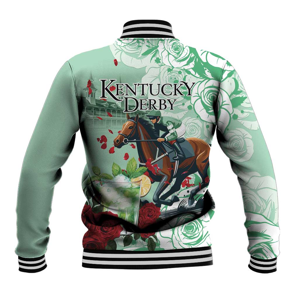 Kentucky Horse Racing Baseball Jacket Churchill Downs Derby Mint Julep Cocktail