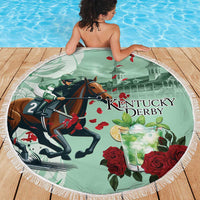 Kentucky Horse Racing Beach Blanket Churchill Downs Derby Mint Julep Cocktail