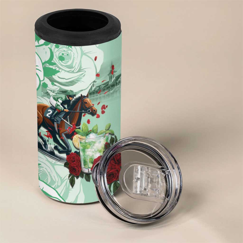 Kentucky Horse Racing 4 in 1 Can Cooler Tumbler Churchill Downs Derby Mint Julep Cocktail