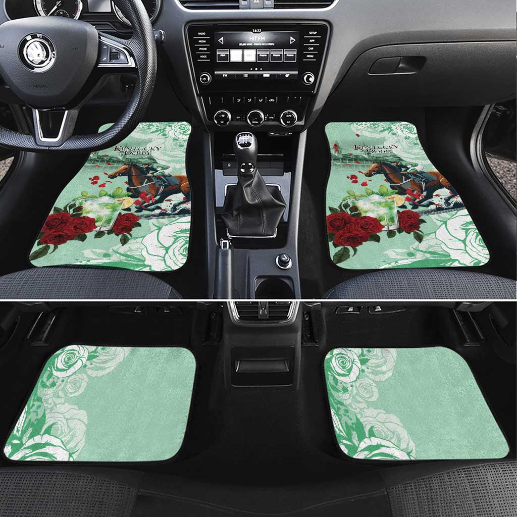 Kentucky Horse Racing Car Mats Churchill Downs Derby Mint Julep Cocktail