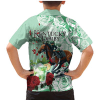 Kentucky Horse Racing Family Matching Mermaid Dress and Hawaiian Shirt Churchill Downs Derby Mint Julep Cocktail