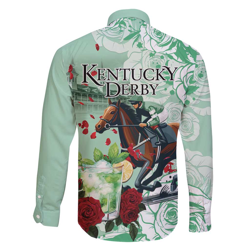 Kentucky Horse Racing Family Matching Off Shoulder Maxi Dress and Hawaiian Shirt Churchill Downs Derby Mint Julep Cocktail
