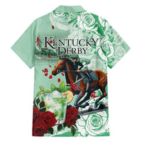Kentucky Horse Racing Family Matching Summer Maxi Dress and Hawaiian Shirt Churchill Downs Derby Mint Julep Cocktail