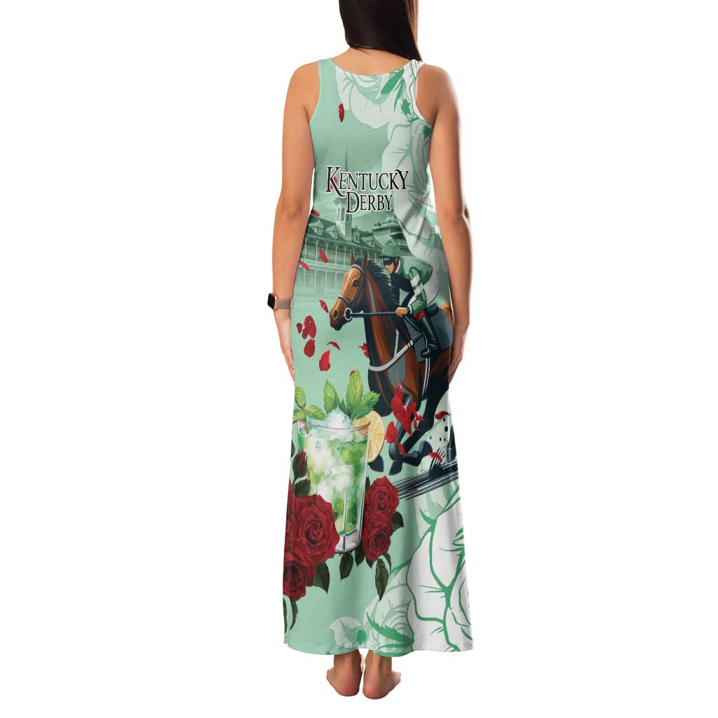Kentucky Horse Racing Family Matching Tank Maxi Dress and Hawaiian Shirt Churchill Downs Derby Mint Julep Cocktail