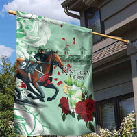 Kentucky Horse Racing Garden Flag Churchill Downs Derby Mint Julep Cocktail