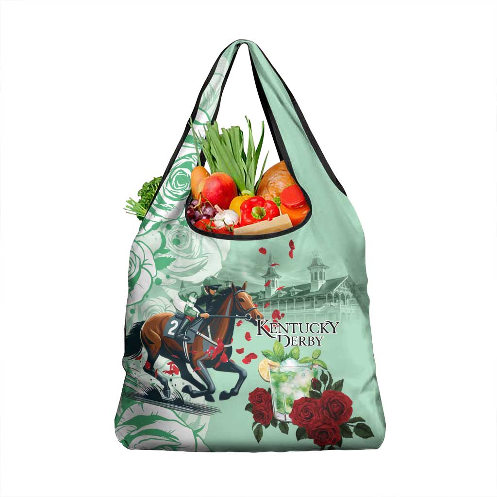 Kentucky Horse Racing Grocery Bag Churchill Downs Derby Mint Julep Cocktail