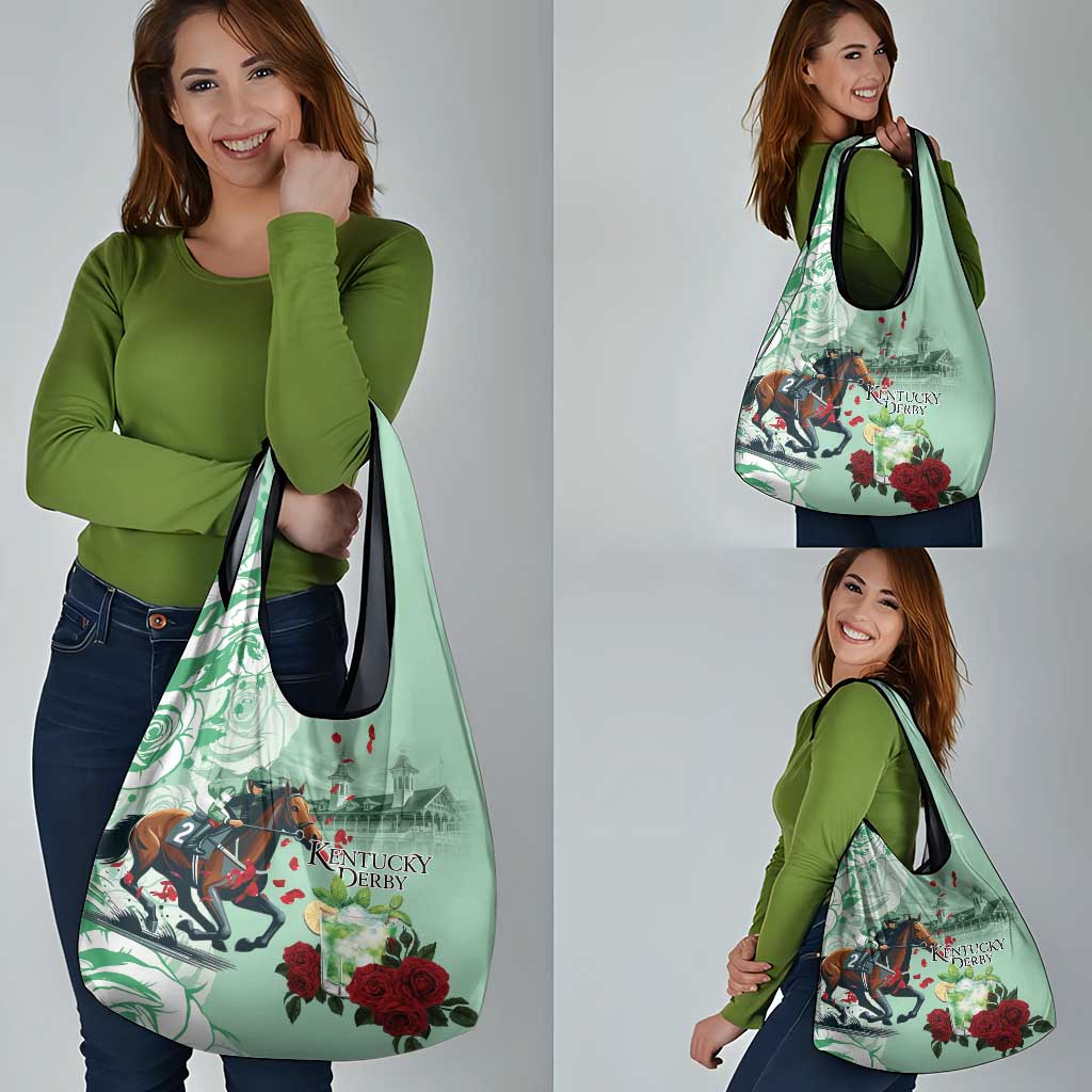 Kentucky Horse Racing Grocery Bag Churchill Downs Derby Mint Julep Cocktail