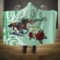 Kentucky Horse Racing Hooded Blanket Churchill Downs Derby Mint Julep Cocktail
