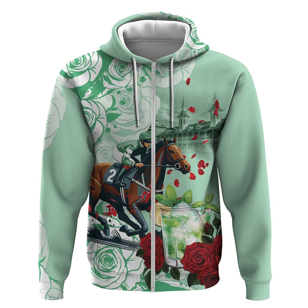 Kentucky Horse Racing Hoodie Churchill Downs Derby Mint Julep Cocktail