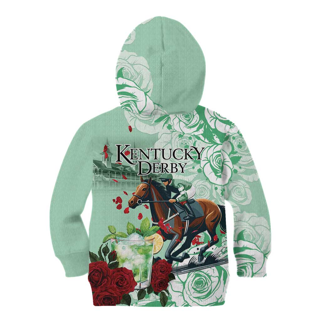 Kentucky Horse Racing Kid Hoodie Churchill Downs Derby Mint Julep Cocktail