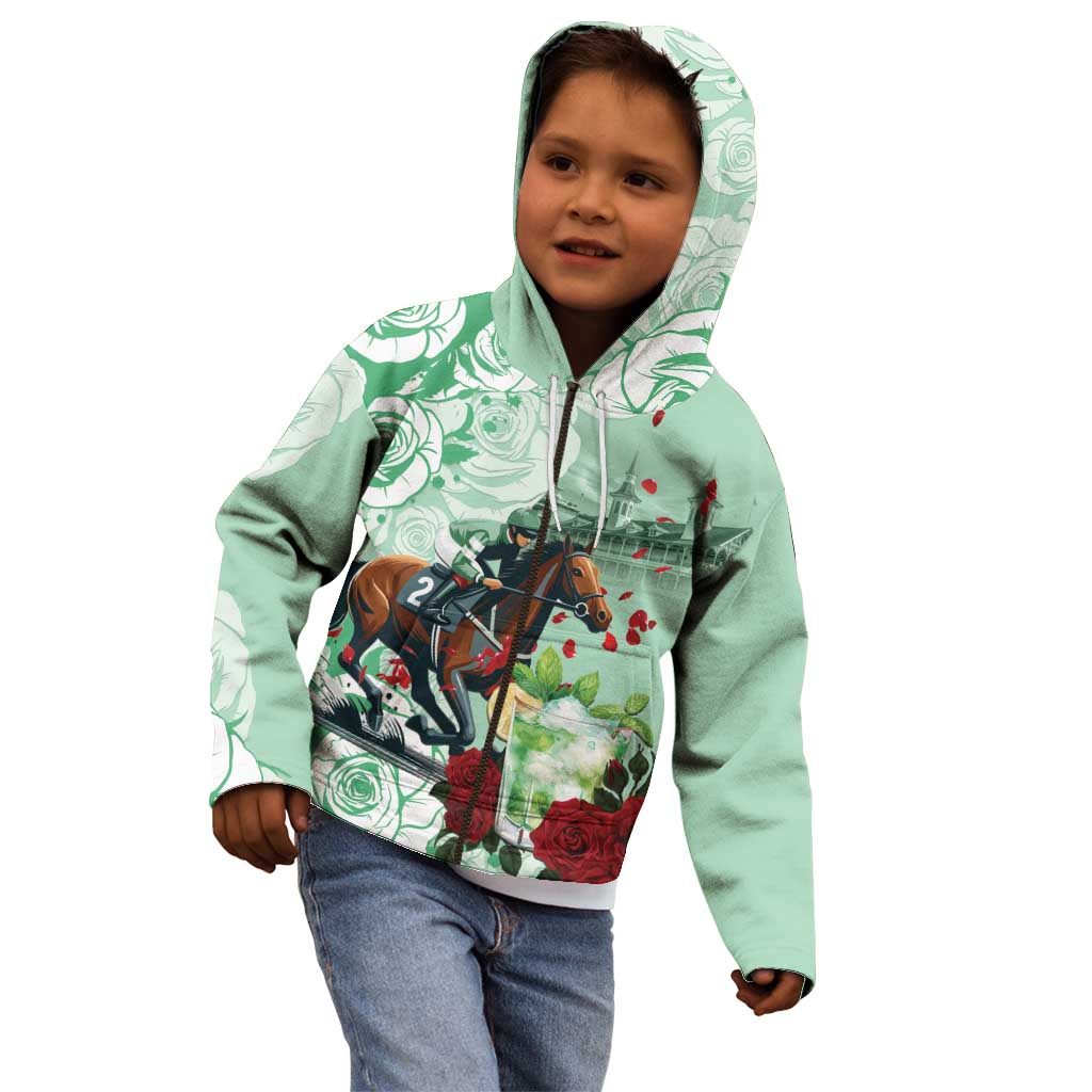 Kentucky Horse Racing Kid Hoodie Churchill Downs Derby Mint Julep Cocktail