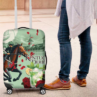 Kentucky Horse Racing Luggage Cover Churchill Downs Derby Mint Julep Cocktail