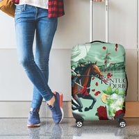 Kentucky Horse Racing Luggage Cover Churchill Downs Derby Mint Julep Cocktail