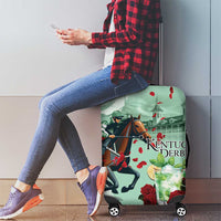 Kentucky Horse Racing Luggage Cover Churchill Downs Derby Mint Julep Cocktail