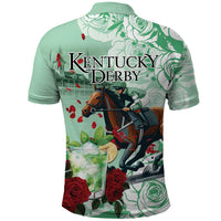 Kentucky Horse Racing Polo Shirt Churchill Downs Derby Mint Julep Cocktail