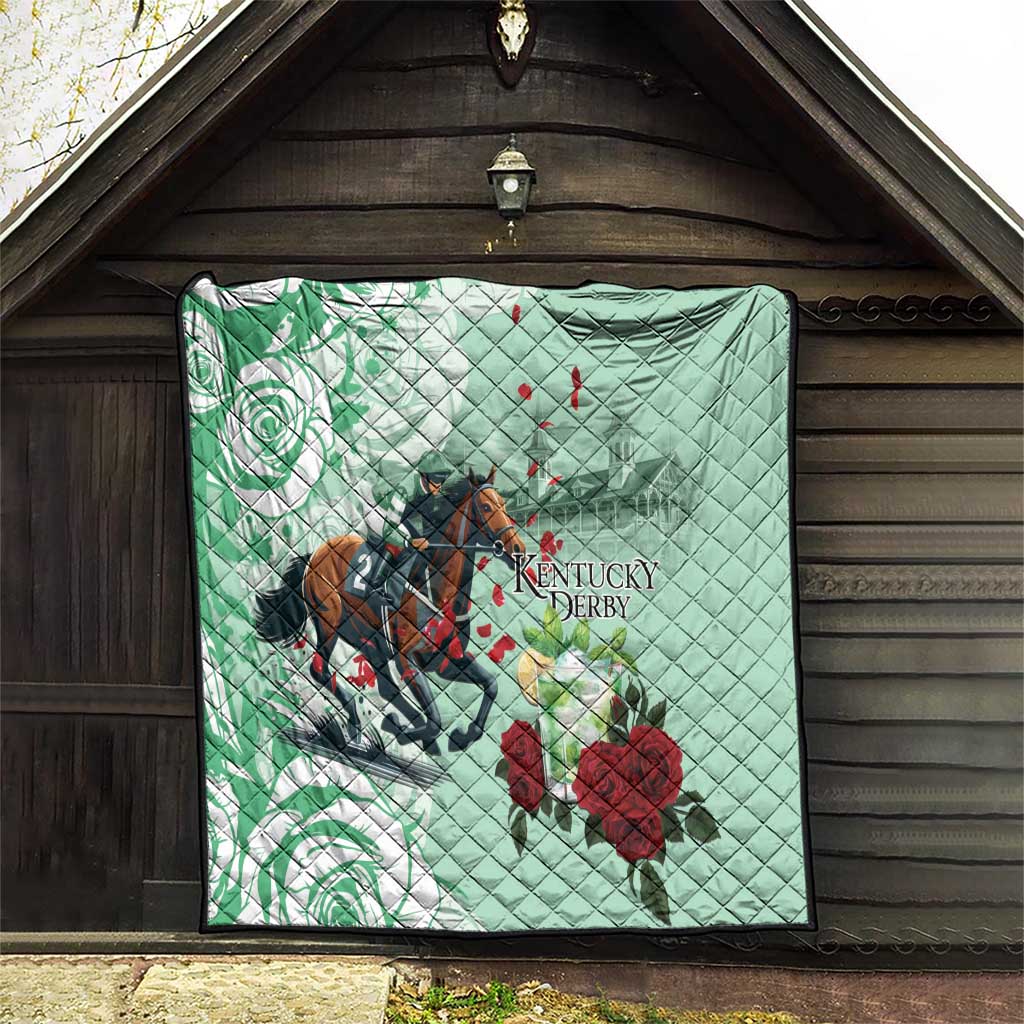 Kentucky Horse Racing Quilt Churchill Downs Derby Mint Julep Cocktail