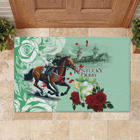 Kentucky Horse Racing Rubber Doormat Churchill Downs Derby Mint Julep Cocktail