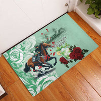 Kentucky Horse Racing Rubber Doormat Churchill Downs Derby Mint Julep Cocktail