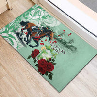 Kentucky Horse Racing Rubber Doormat Churchill Downs Derby Mint Julep Cocktail
