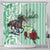 Kentucky Horse Racing Shower Curtain Churchill Downs Derby Mint Julep Cocktail