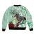 Kentucky Horse Racing Sleeve Zip Bomber Jacket Churchill Downs Derby Mint Julep Cocktail