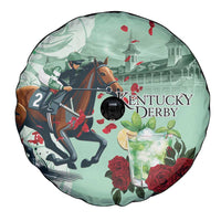 Kentucky Horse Racing Spare Tire Cover Churchill Downs Derby Mint Julep Cocktail