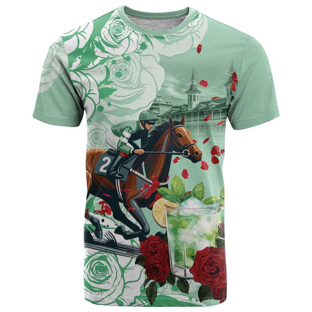 Kentucky Horse Racing T Shirt Churchill Downs Derby Mint Julep Cocktail