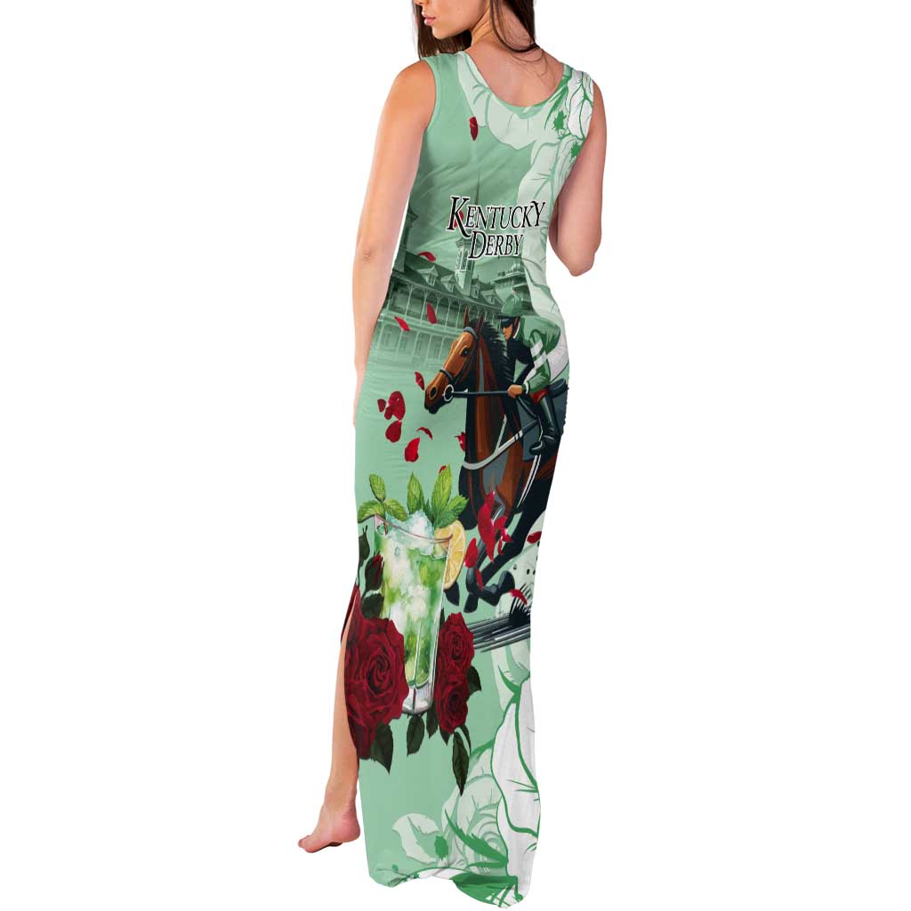 Kentucky Horse Racing Tank Maxi Dress Churchill Downs Derby Mint Julep Cocktail