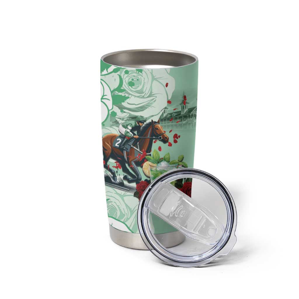 Kentucky Horse Racing Tumbler Cup Churchill Downs Derby Mint Julep Cocktail