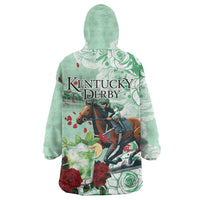Kentucky Horse Racing Wearable Blanket Hoodie Churchill Downs Derby Mint Julep Cocktail