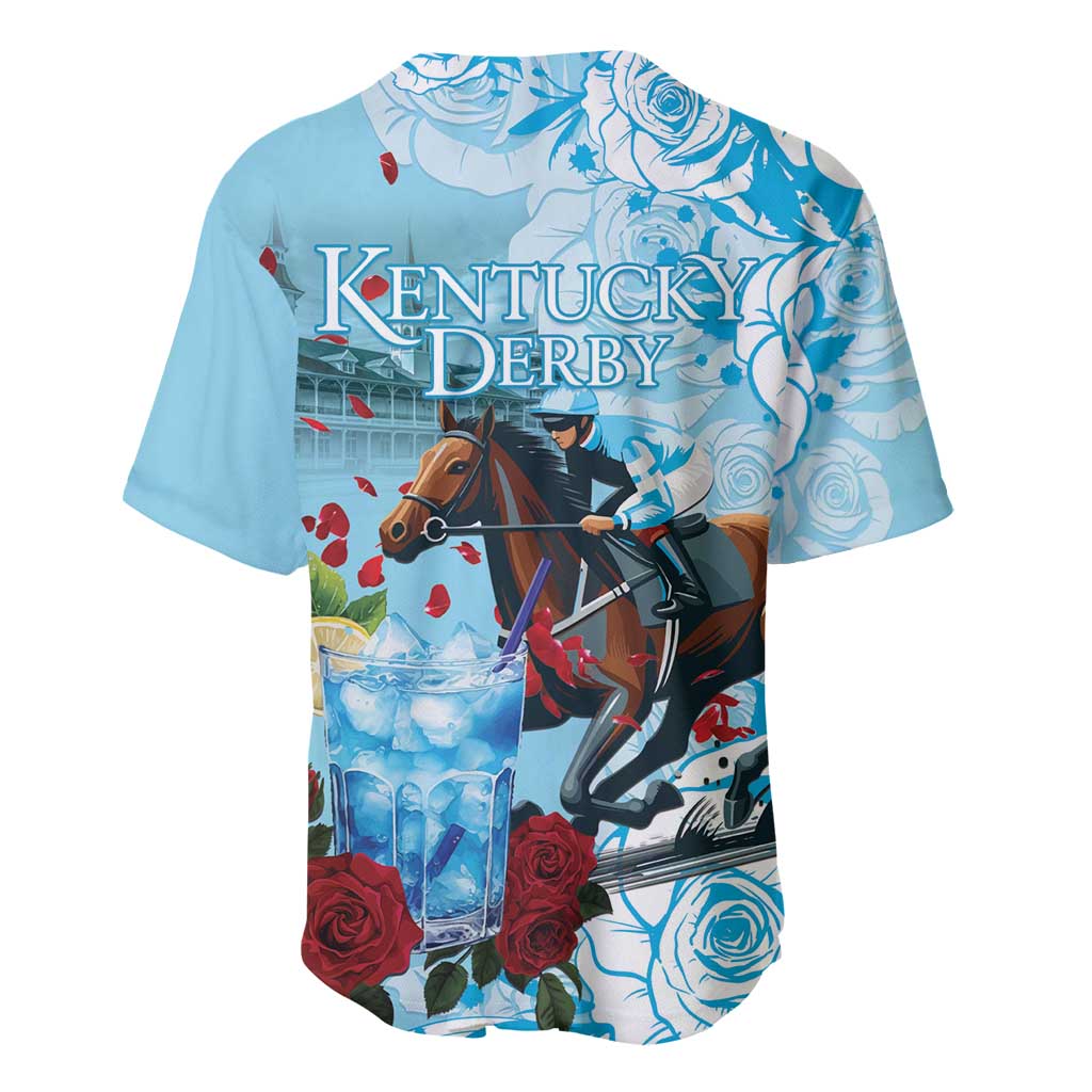 Kentucky Horse Racing Baseball Jersey Churchill Downs Derby Blueberry Mint Julep Cocktail