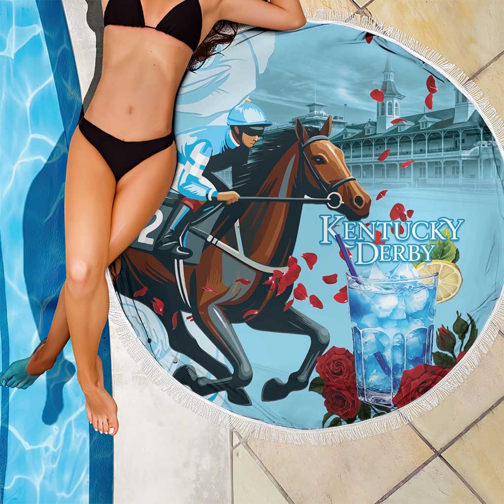 Kentucky Horse Racing Beach Blanket Churchill Downs Derby Blueberry Mint Julep Cocktail