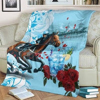 Kentucky Horse Racing Blanket Churchill Downs Derby Blueberry Mint Julep Cocktail