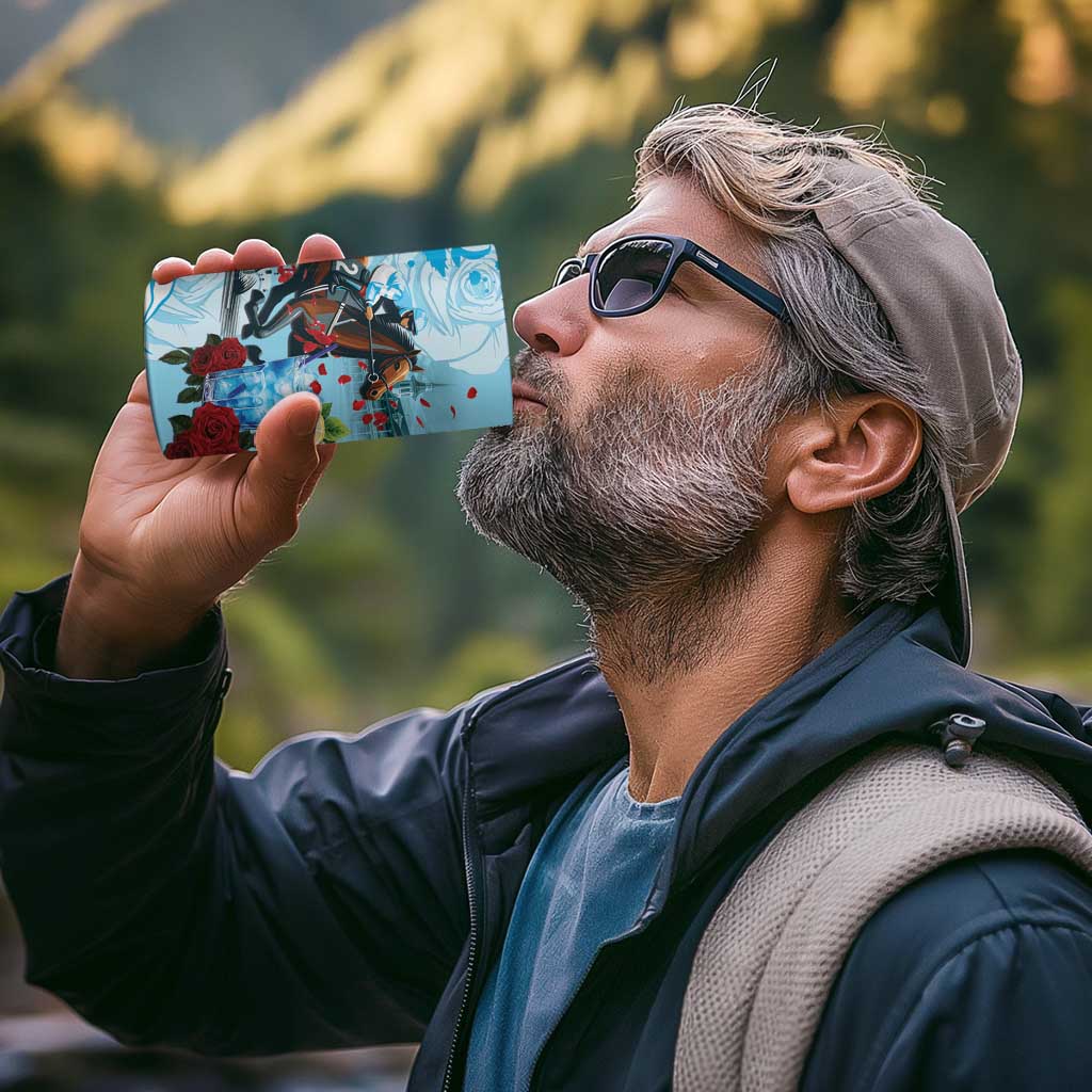 Kentucky Horse Racing 4 in 1 Can Cooler Tumbler Churchill Downs Derby Blueberry Mint Julep Cocktail