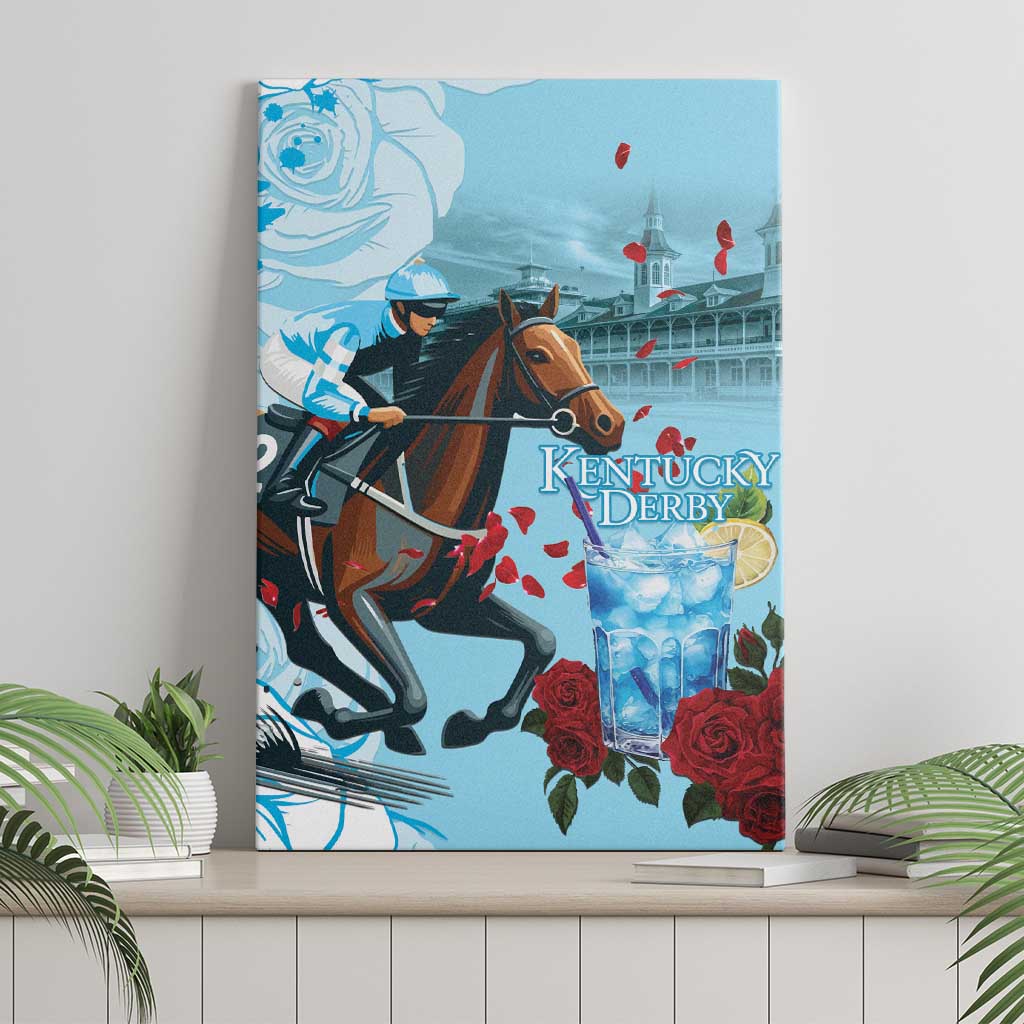 Kentucky Horse Racing Canvas Wall Art Churchill Downs Derby Blueberry Mint Julep Cocktail