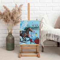Kentucky Horse Racing Canvas Wall Art Churchill Downs Derby Blueberry Mint Julep Cocktail