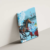 Kentucky Horse Racing Canvas Wall Art Churchill Downs Derby Blueberry Mint Julep Cocktail