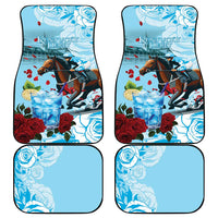 Kentucky Horse Racing Car Mats Churchill Downs Derby Blueberry Mint Julep Cocktail