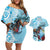 Kentucky Horse Racing Couples Matching Off Shoulder Short Dress and Hawaiian Shirt Churchill Downs Derby Blueberry Mint Julep Cocktail
