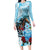 Kentucky Horse Racing Family Matching Long Sleeve Bodycon Dress and Hawaiian Shirt Churchill Downs Derby Blueberry Mint Julep Cocktail